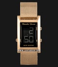 Alexandre Christie AC 9225 LH BRGBA Ladies Digital Dial Rose Gold Stainless Steel Strap-0