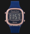 Alexandre Christie Digi AC 9336 LH RRGBU Ladies Digital Dial Blue Rubber Strap-0