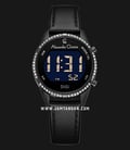 Alexandre Christie Digi AC 9354 LH LIPBA Ladies Black Digital Dial Black Leather Strap-0