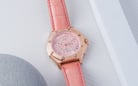 Alexandre Christie Multifunction AC 9601 BF LRGPN Ladies Light Pink Dial Pink Leather Strap-4