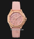 Alexandre Christie Multifunction AC 9601 BF RRGPN Ladies Light Pink Dial Pink Rubber Strap-0