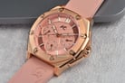 Alexandre Christie Multifunction AC 9601 BF RRGPN Ladies Light Pink Dial Pink Rubber Strap-5