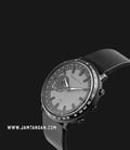 Alexandre Christie AC S001 MF LIPGR Hybrid Smartwatch Men Gunmetal Dial Black Leather Strap-1