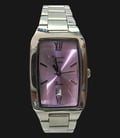 Alexandre Christie AC 2455 LD BSSPU Purple Dial Stainless Steel Strap-0