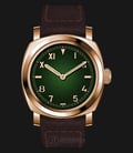 ANCON Military MIL107-00036 CuSn8 Bronze 47mm Green Dial Italian Leather Starp-0