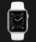 Apple Watch 38mm Silver Aluminum Case with White Sport Band - MJ2T2ZP/A-0