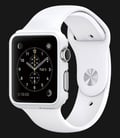 Apple Watch 38mm Silver Aluminum Case with White Sport Band - MJ2T2ZP/A-1