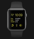 Apple Watch 38mm Space Gray Aluminum Case with Black Sport Band - MJ2X2ZP/A-0