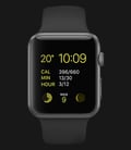 Apple Watch 42mm Space Gray Aluminum Case with Black Sport Band - MJ3T2ZP/A-0