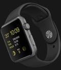 Apple Watch 42mm Space Gray Aluminum Case with Black Sport Band - MJ3T2ZP/A-1