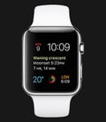 Apple Watch 42mm Stainless Steel Case with White Sport Band - MJ3V2ZP/A-0