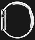 Apple Watch 42mm Stainless Steel Case with White Sport Band - MJ3V2ZP/A-2