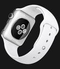 Apple Watch 42mm Stainless Steel Case with White Sport Band - MJ3V2ZP/A-3