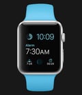 Apple Watch 42mm Silver Aluminum Case with Blue Sport Band - MLC52ZP/A-0