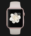 Apple Watch 42mm Rose Gold Aluminum Case with Stone Sport Band - MLC62ZP/A-0