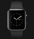 Apple Watch 42mm Space Black Stainless Steel Case with Black Band - MLC82ZP/A-0