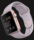 Apple Watch 38mm Rose Gold Aluminum Case with Lavender Sport Band - MLCH2ZP/A-1