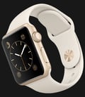 Apple Watch 38mm Gold Aluminum Case with Antique White Sport Band - MLCJ2ZP/A-1