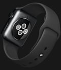 Apple Watch 38mm Space Black Stainless Steel Case with Black Band - MLCK2ZP/A-3
