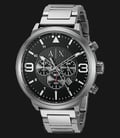 Armani Exchange AX1369 ATLC Chronograph Black Dial Silver Stainless Steel-0