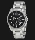 Armani Exchange AX2084 Chronograph Black Dial Silver Stainless Steel-0