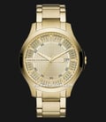 Armani Exchange AX2415 Men Gold Dial Gold Stainless Steel Strap-0
