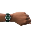 Armani Exchange Outerbanks AX2522 Green Dial Green Silicone Strap-3