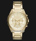 Armani Exchange AX2602 Chronograph Gold Dial Gold Stainless Steel Strap-0