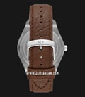 Armani Exchange AX2804 Men Blue Textured Sunray Dial Brown Leather Strap-2