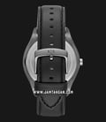 Armani Exchange AX2806 Men Olive Green Textured Sunray Dial Black Leather Strap-2