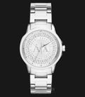 Armani Exchange AX4320 Ladies Silver Dial Stainless Steel Watch-0