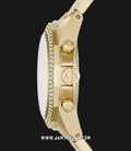 Armani Exchange AX5651 Ladies Gold Dial Gold Stainless Steel Strap-1