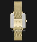 Armani Exchange AX5801 Ladies Gold Dial Gold Mesh Strap-2