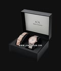Armani Exchange AX7103 Ladies Silver Dial Dual Tone Stainless Steel Strap + Extra Strap-2