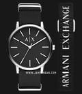 Armani Exchange AX7111 Men Black Dial Black Nylon Strap + Extra Nylon Bracelet-0