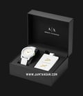 Armani Exchange AX7126 White Dial White Resin Strap-1