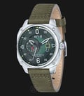 AVI-8 Man Hawker Hurricane Watch Green Dial Green Leather Strap AV-4043-02-0