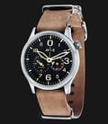 AVI-8 Man Flyboy Automatic Watch Blue Dial Cream Leather Strapl AV-4048-02-0