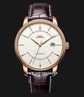 Beijing BG030002 Architectural Man Silver Dial Brown Leather Strap-0