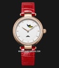 Beijing BL020008 Inspiration Ladies White Dial Red Leather Strap-0