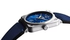 Bell & Ross BR 03-92 BR0392-BLU-ST/SCA Automatic Blue Sunray Dial Canvas Leather Strap-4