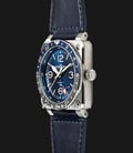 Bell & Ross BR 03-93 GMT BR0393-BLU-ST/SCA Blue Sunray Dial Blue Leather Strap-1
