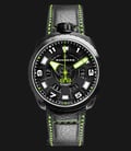 Bomberg Bolt-68 Black and Green BS45APBA.045-3.3 Automatic Black Dial Black Leather Strap-0