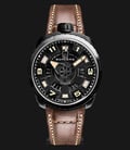 Bomberg Bolt-68 Sand Sapphire BS45APBA.045-4.3 Automatic Black Dial Brown Leather Strap-0