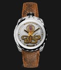 Bomberg Bolt-68 Cobra Steel BS45ASS.043-2.3 Automatic Multicolor Dial Brown Leather Strap-0