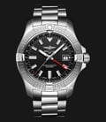 Breitling Avenger A32397101B1A1 Automatic GMT 43 Chronometer Black Dial Stainless Steel Strap-0