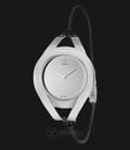 Calvin Klein K1B33108 Sophistication Silver Dial Black Leather Strap Watch-0