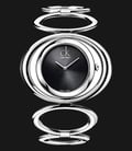 Calvin Klein K1P23102 Graceful Black Dial Stainless Steel Strap Watch-0