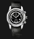 Calvin Klein K7731102 Biz Chronograph Black Dial Black Leather Strap Watch-0