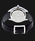 Calvin Klein K9811120 Gravitation Silver Dial Black Leather Strap Watch-2